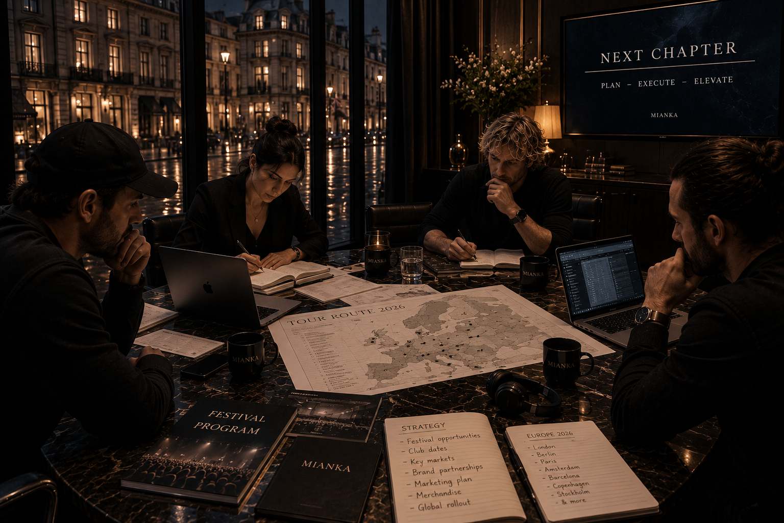 Documents and notebooks prepared for long-term career planning
